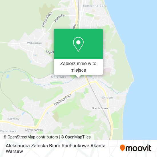 Mapa Aleksandra Zaleska Biuro Rachunkowe Akanta