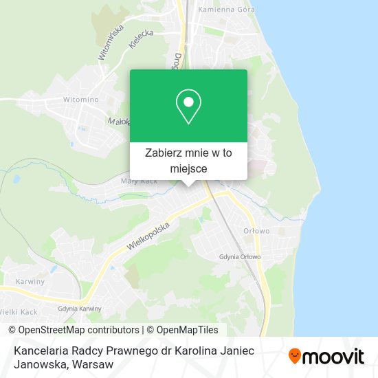 Mapa Kancelaria Radcy Prawnego dr Karolina Janiec Janowska