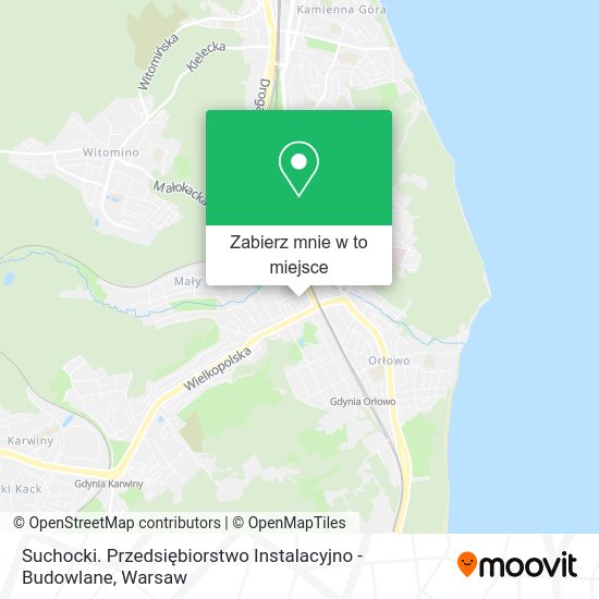 Mapa Suchocki. Przedsiębiorstwo Instalacyjno - Budowlane