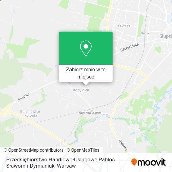 Mapa Przedsiębiorstwo Handlowo-Uslugowe Pablos Sławomir Dymianiuk