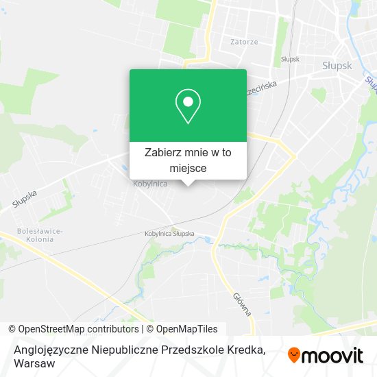 Mapa Anglojęzyczne Niepubliczne Przedszkole Kredka