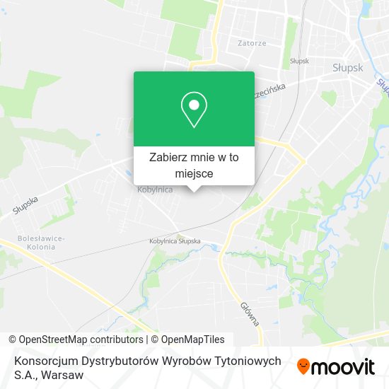 Mapa Konsorcjum Dystrybutorów Wyrobów Tytoniowych S.A.