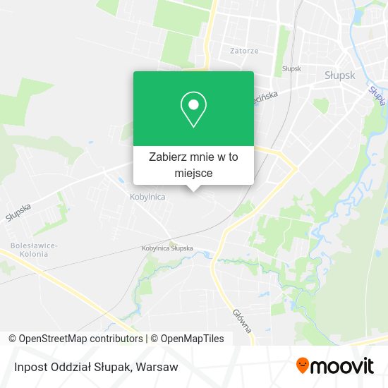 Mapa Inpost Oddział Słupak