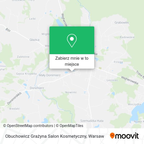 Mapa Obuchowicz Grażyna Salon Kosmetyczny