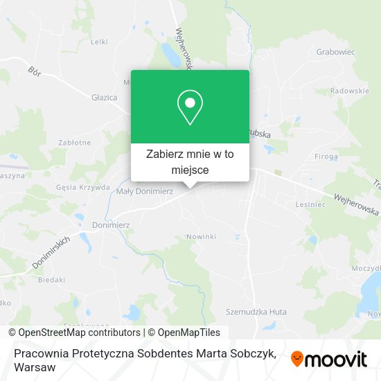 Mapa Pracownia Protetyczna Sobdentes Marta Sobczyk