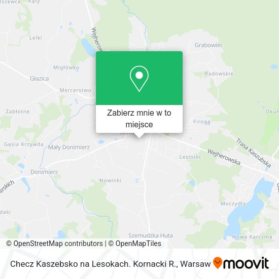 Mapa Checz Kaszebsko na Lesokach. Kornacki R.