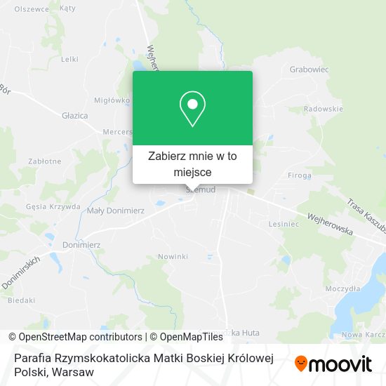 Mapa Parafia Rzymskokatolicka Matki Boskiej Królowej Polski