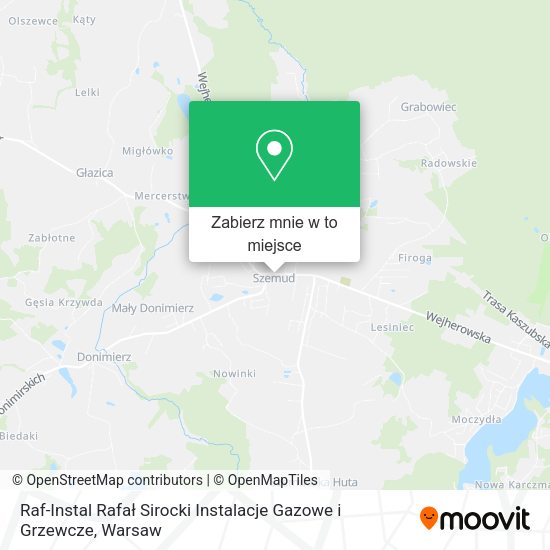 Mapa Raf-Instal Rafał Sirocki Instalacje Gazowe i Grzewcze