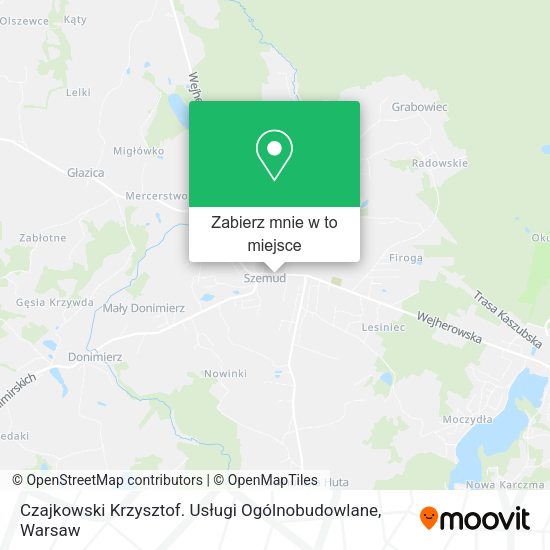 Mapa Czajkowski Krzysztof. Usługi Ogólnobudowlane