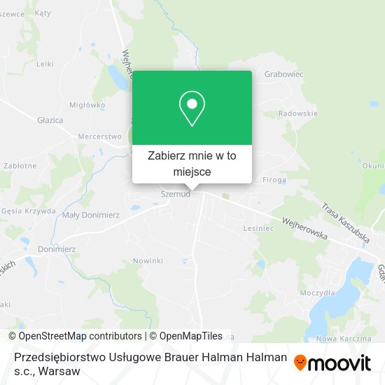 Mapa Przedsiębiorstwo Usługowe Brauer Halman Halman s.c.