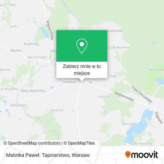 Mapa Malotka Paweł. Tapicerstwo