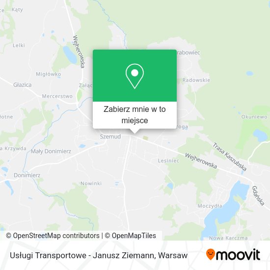 Mapa Usługi Transportowe - Janusz Ziemann