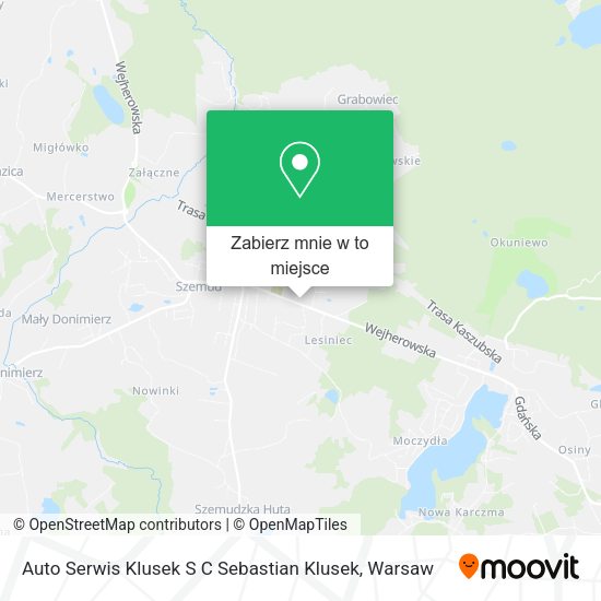 Mapa Auto Serwis Klusek S C Sebastian Klusek