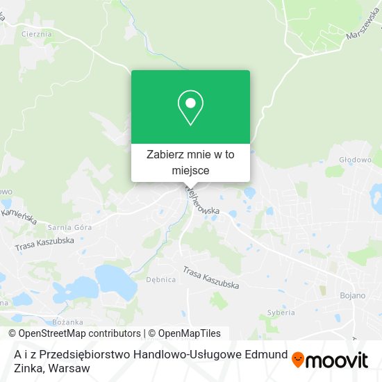 Mapa A i z Przedsiębiorstwo Handlowo-Usługowe Edmund Zinka