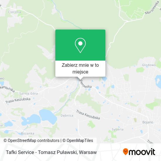 Mapa Tafki Service - Tomasz Puławski