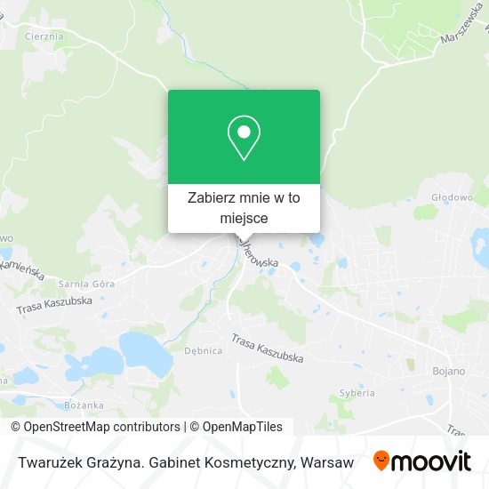 Mapa Twarużek Grażyna. Gabinet Kosmetyczny