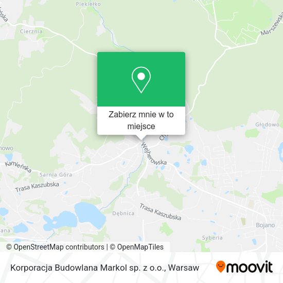 Mapa Korporacja Budowlana Markol sp. z o.o.