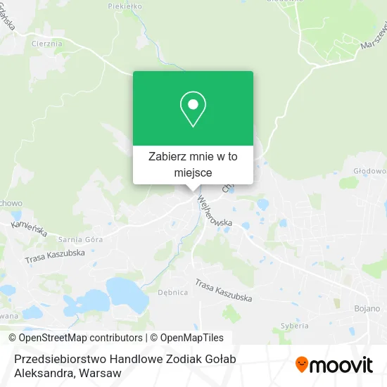 Mapa Przedsiebiorstwo Handlowe Zodiak Gołab Aleksandra