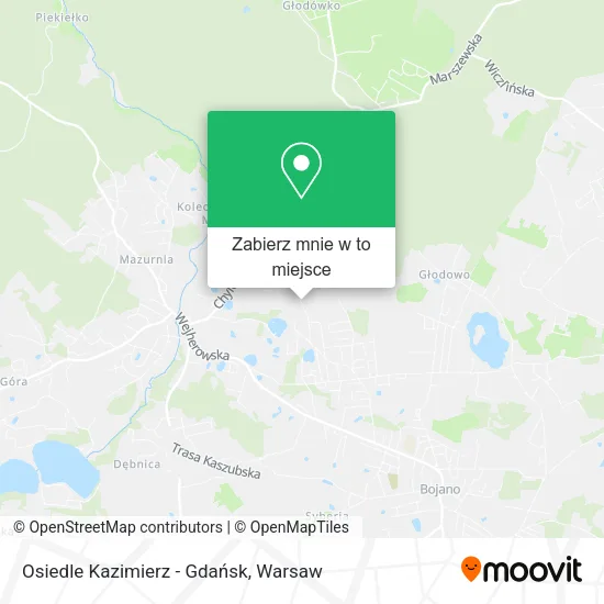 Mapa Osiedle Kazimierz - Gdańsk