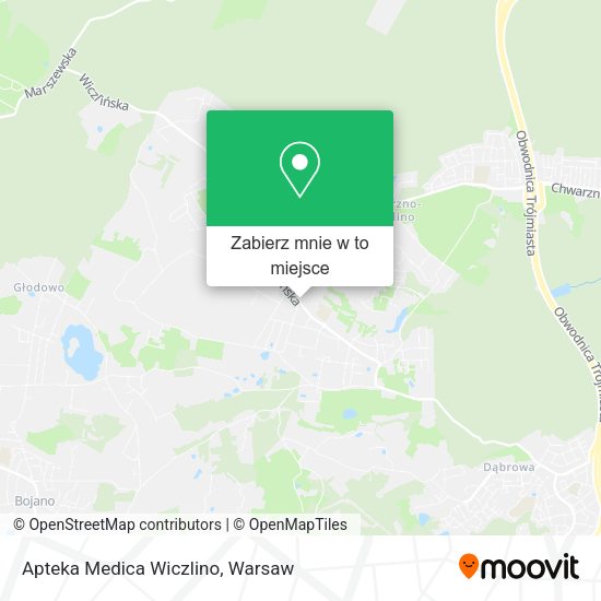 Mapa Apteka Medica Wiczlino