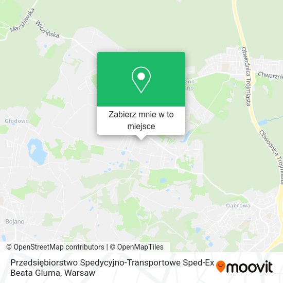 Mapa Przedsiębiorstwo Spedycyjno-Transportowe Sped-Ex Beata Gluma