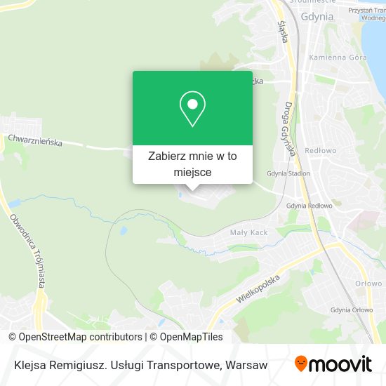 Mapa Klejsa Remigiusz. Usługi Transportowe