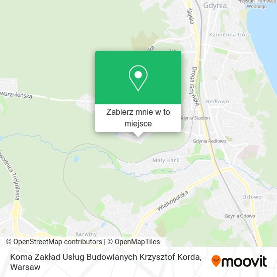 Mapa Koma Zakład Usług Budowlanych Krzysztof Korda