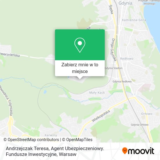 Mapa Andrzejczak Teresa, Agent Ubezpieczeniowy. Fundusze Inwestycyjne