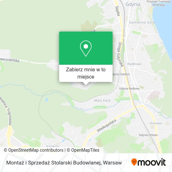 Mapa Montaż i Sprzedaż Stolarski Budowlanej