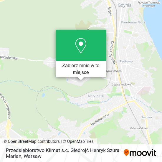 Mapa Przedsiębiorstwo Klimat s.c. Giedrojć Henryk Szura Marian