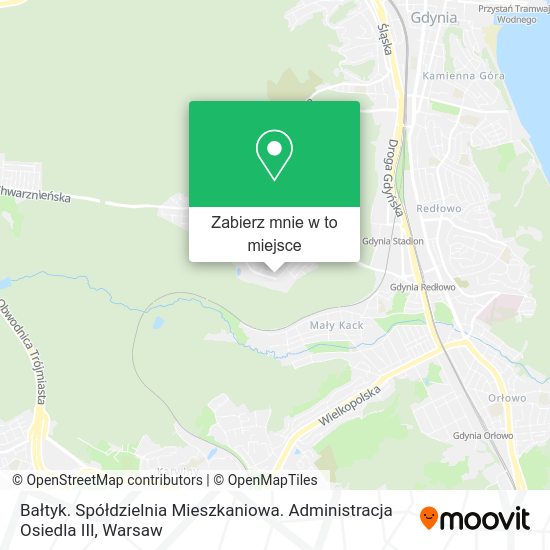 Mapa Bałtyk. Spółdzielnia Mieszkaniowa. Administracja Osiedla III