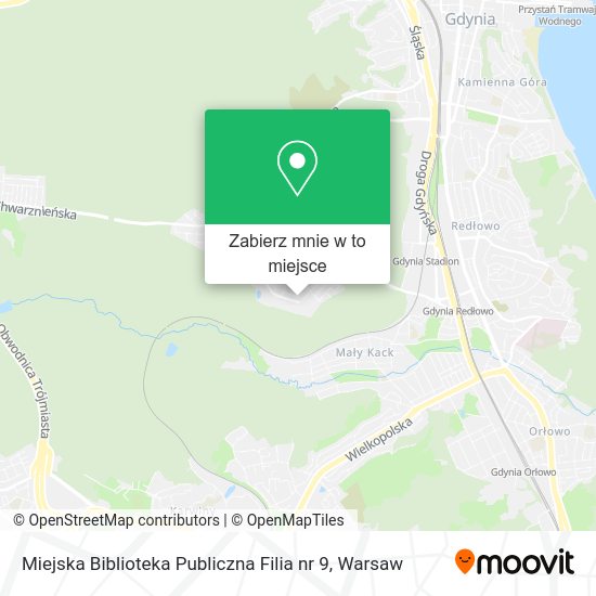 Mapa Miejska Biblioteka Publiczna Filia nr 9