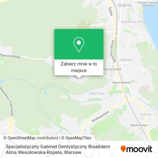 Mapa Specjalistyczny Gabinet Dentystyczny Bioalldent Alina Wesołowska-Ropela