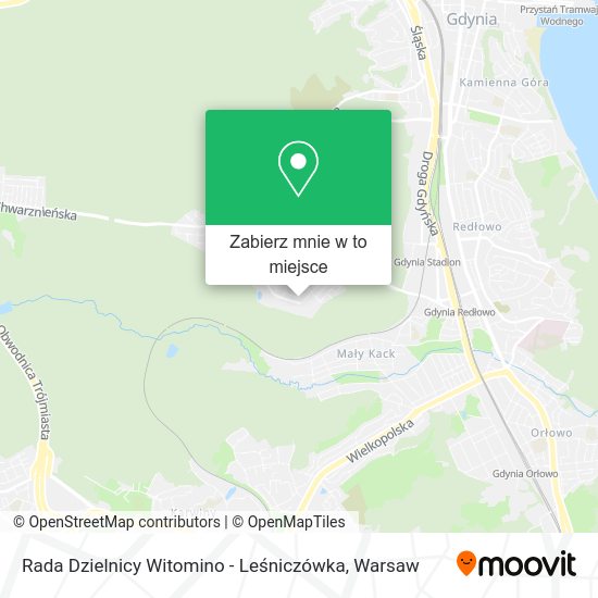 Mapa Rada Dzielnicy Witomino - Leśniczówka