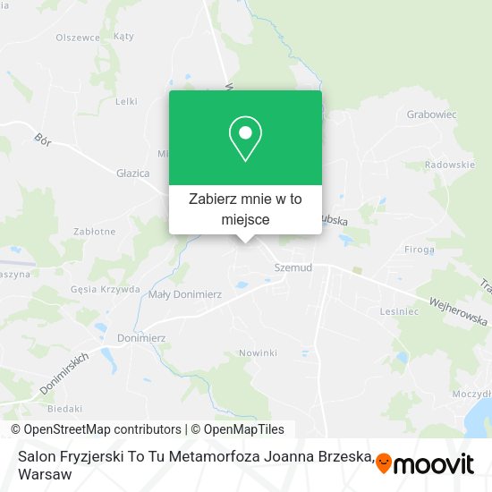 Mapa Salon Fryzjerski To Tu Metamorfoza Joanna Brzeska