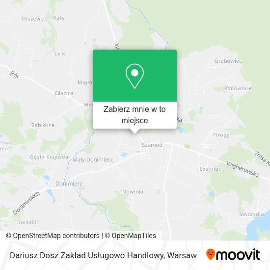 Mapa Dariusz Dosz Zakład Usługowo Handlowy