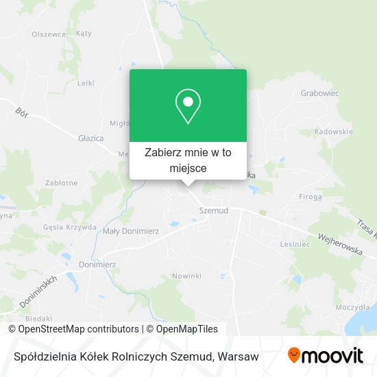 Mapa Spółdzielnia Kółek Rolniczych Szemud