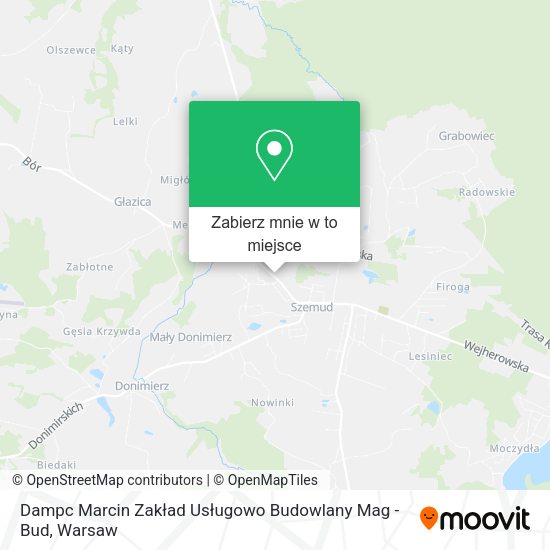 Mapa Dampc Marcin Zakład Usługowo Budowlany Mag - Bud