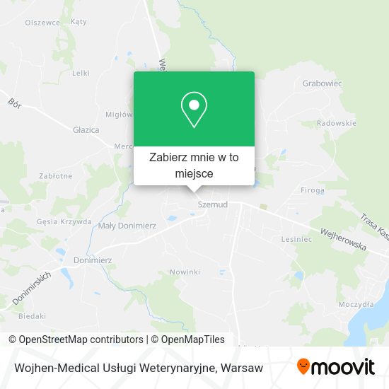 Mapa Wojhen-Medical Usługi Weterynaryjne