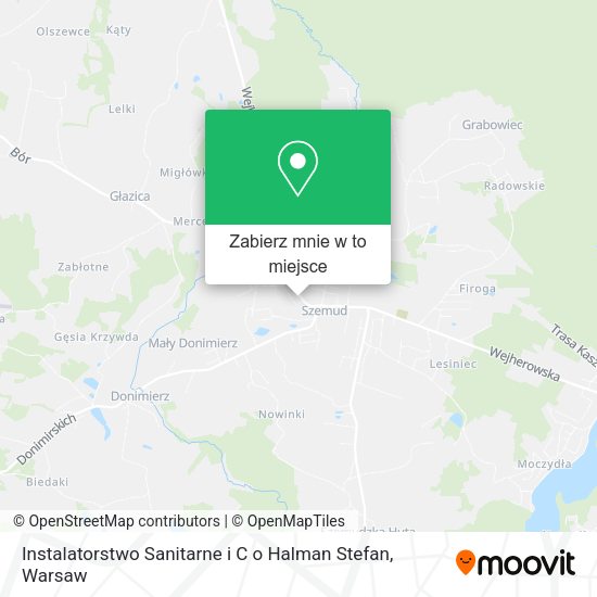 Mapa Instalatorstwo Sanitarne i C o Halman Stefan