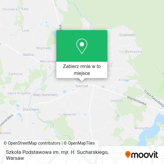 Mapa Szkoła Podstawowa im. mjr. H. Sucharskiego