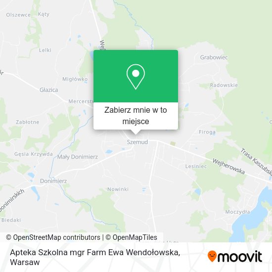 Mapa Apteka Szkolna mgr Farm Ewa Wendołowska