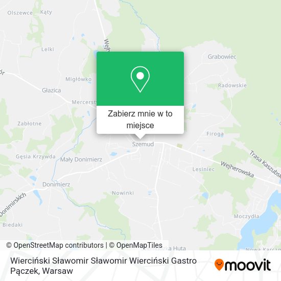 Mapa Wierciński Sławomir Sławomir Wierciński Gastro Pączek