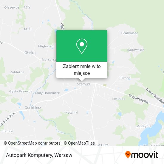 Mapa Autopark Komputery