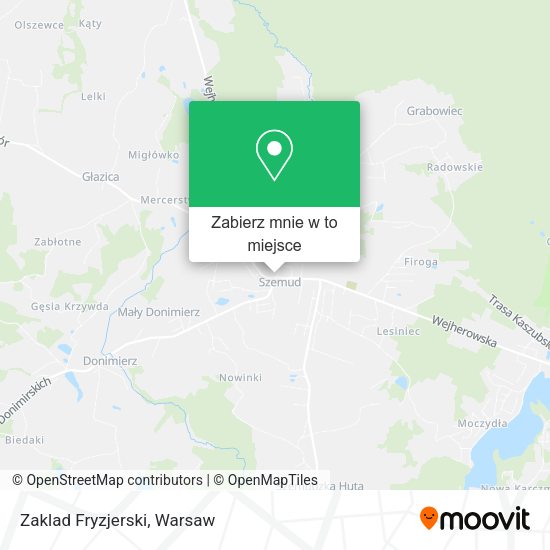 Mapa Zaklad Fryzjerski