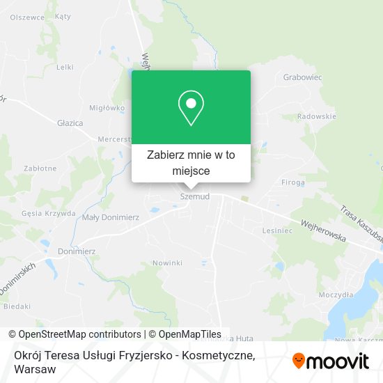 Mapa Okrój Teresa Usługi Fryzjersko - Kosmetyczne