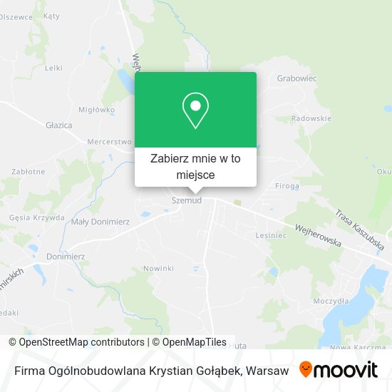 Mapa Firma Ogólnobudowlana Krystian Gołąbek