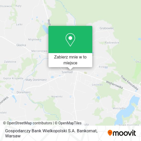 Mapa Gospodarczy Bank Wielkopolski S.A. Bankomat