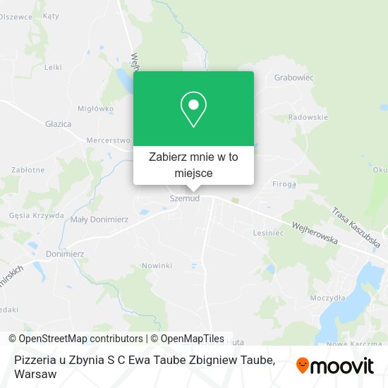 Mapa Pizzeria u Zbynia S C Ewa Taube Zbigniew Taube