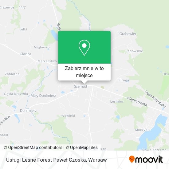 Mapa Usługi Leśne Forest Paweł Czoska